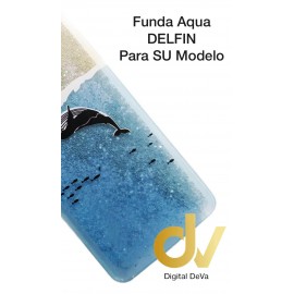 A7 2018 Samsung Funda Agua Purpurina Ballena