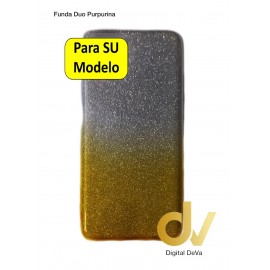 A72 5G Samsung Funda Duo Purpurina Dorado