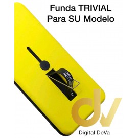 J4 Plus Samsung Funda Trivial 2 en 1 Amarillo