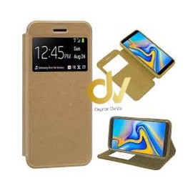 K40S LG Funda Libro con Cierre 1 Ventana Dorado