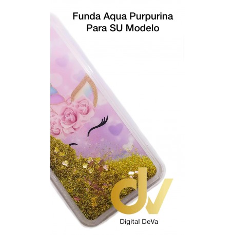 A6 Plus 2018 Samsung Funda Agua Purpurina Unicornio