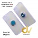 iPhone 12 6.1 Funda 3en1 Anillo, Iman y Cam Protector Lila