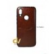iPhone X / XS Funda P - Piel Con Tarjetero Marrón