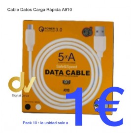Cable Datos 5A Tipo C 1mt A910