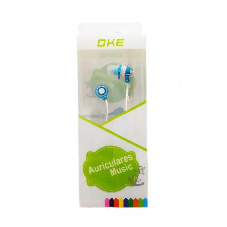 Auricular Con Jack 3.5mm Music OKE Azul