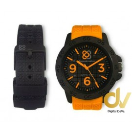 Reloj Quartz BCNT Orange / Black