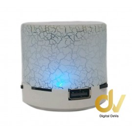 Altavoz Bluetooth Mini Luminoso Blanco
