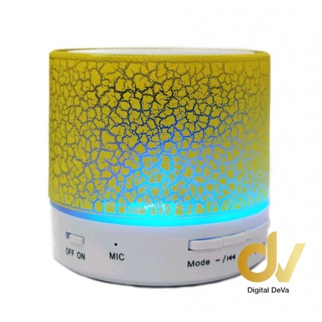 Altavoz Bluetooth Mini Luminoso Amarillo