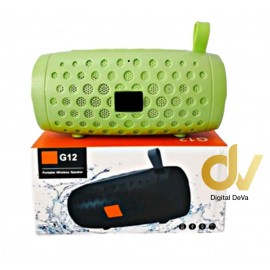 Altavoz Bluetooth G12 Verde