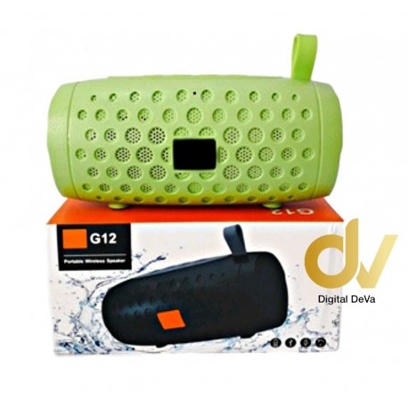 Altavoz Bluetooth G12 Verde