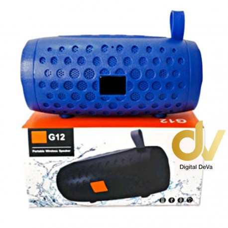 Altavoz Bluetooth G12 Azul