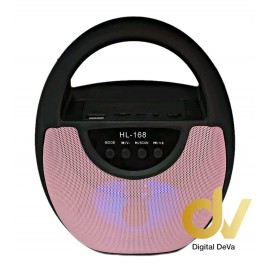 Altavoz Bluetooth S12 Cromado SXQF-1688 Rosa