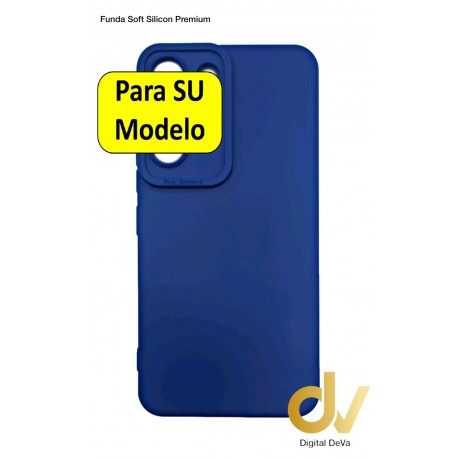S22 5G Samsung Funda Soft Silicon Premium Azul
