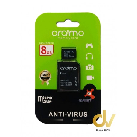 Memoria SD ORAIMO 8GB