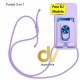 S22 Plus 5G Samsung Funda 3 En 1 Lila