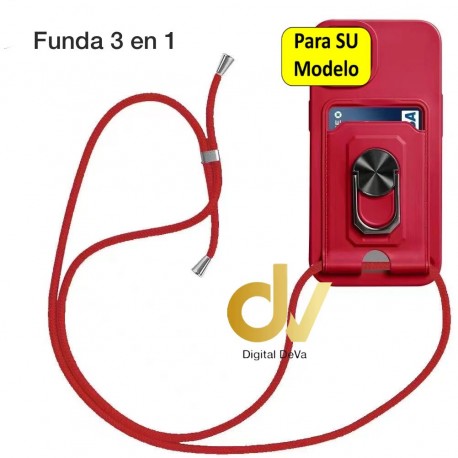 S22 Ultra 5G Samsung Funda 3 En 1 Rojo