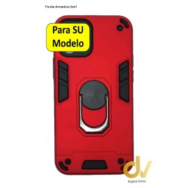 iPhone 12 6.1 Funda Armadura 2 En 1 Protec Cam Rojo