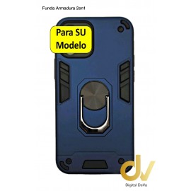 iPhone 12 6.1 Funda Armadura 2 En 1 Protec Cam Azul