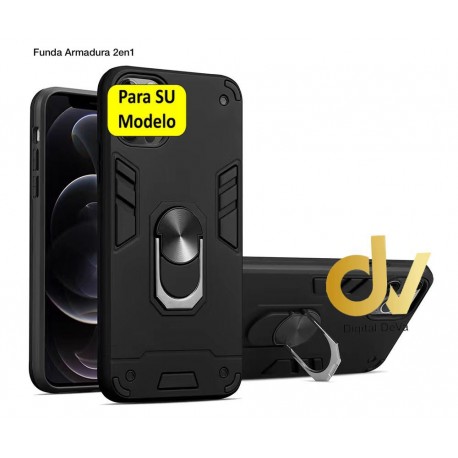 Redmi Note 9 Xiaomi Funda Armadura 2 En 1 Negro