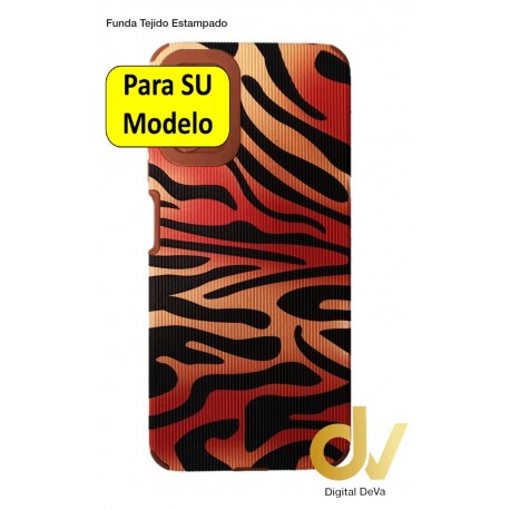 S22 Plus 5G Samsung Funda Tejido Estampado Tigre