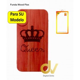 iPhone 12 6.1 Funda Wood Soft Queen