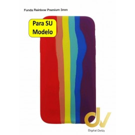 iPhone 12 Pro Max Funda Rainbow UltraSuave Silicona Rojo