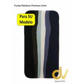 iPhone 12 Pro Max Funda Rainbow UltraSuave Silicona Negro