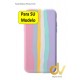 iPhone 12 Pro Max Funda Rainbow UltraSuave Silicona Rosa