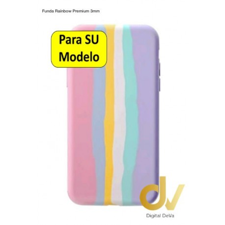 iPhone 12 Pro Max Funda Rainbow UltraSuave Silicona Rosa