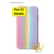 iPhone 12 6.1 / 12 Pro 6.1 Funda Rainbow UltraSuave Silicona Rosa