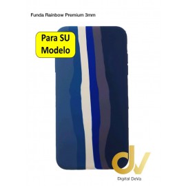 iPhone XS Max Funda Rainbow UltraSuave Silicona Azul