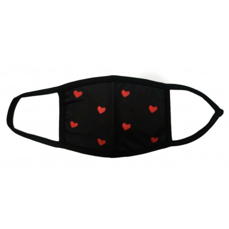 Mascarilla Dibujo Corazones