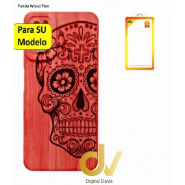 Redmi Note 10 4G / Note 10S Xiaomi Funda Wood Flex Calavera