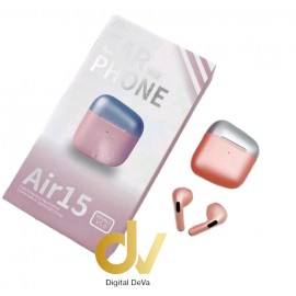 Auricular Bluetooth Premium Air15 Rosa