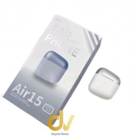 Auricular Bluetooth Premium Air15 Blanco
