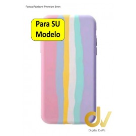 iPhone 11 Pro Max Funda Rainbow UltraSuave Silicona Rosa