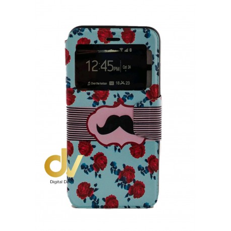 iPhone 6 Plus Funda Libro Dibujo Bigote