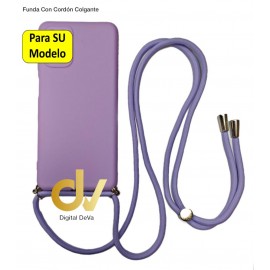 A12 5G Samsung Funda Colgante Con Cordón Violeta