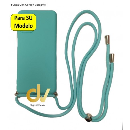 A12 5G Samsung Funda Colgante Con Cordón Azul Turques