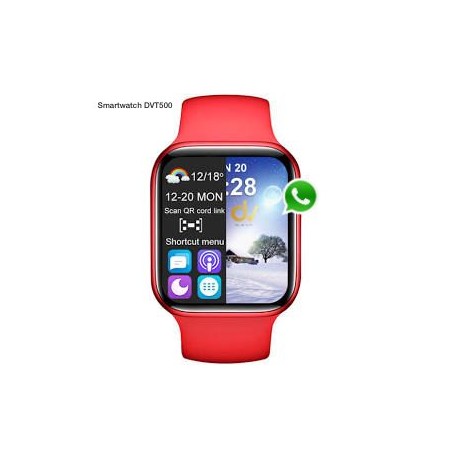 Smartwatch DVT500 pro 44mm Rojo