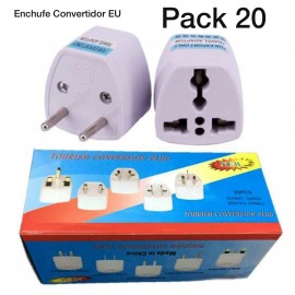 Enchufe Convertidor EU Pack 20 PC