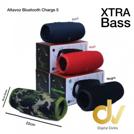 Altavoz Bluetooth Charge5 BASS AAAA Camuflaje