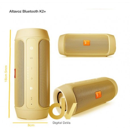 Altavoz Bluetooth DVK2+ Dorado