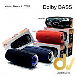 Altavoz Bluetooth W2 Dolby BASS Negro