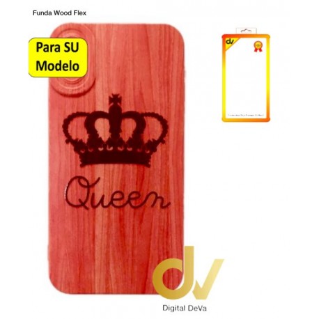 iPhone 13 6.1 Funda Wood Flex Queen