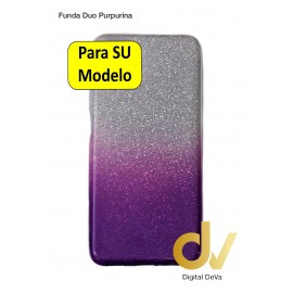 iPhone XR Funda Duo Purpurina Lila