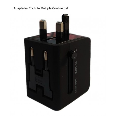 Adaptador Enchufe Múltiple Continental