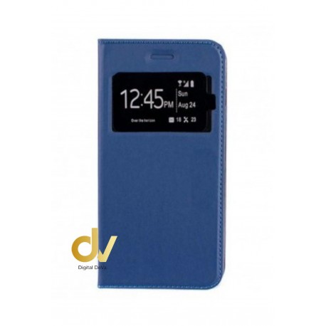 A16 / A16S Oppo Funda Libro 1 Ventana Con Cierre Imantado Azul
