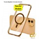 iPhone 13 Pro Funda MagSafe Cromado Dorado