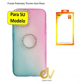 iPhone 14 Pro Max Funda Pedrosky Tricolor Turques Rosa